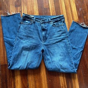 Gap Cheeky Straight high rise dark wash jeans *